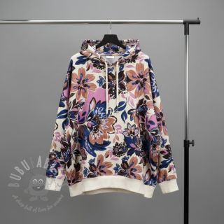 Dresówka Flowers Mici ecru digital print