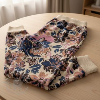 Dresówka Flowers Mici ecru digital print