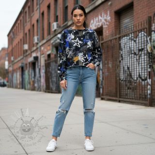 Dresówka Graffiti black digital print