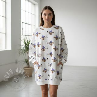 Dresówka Dogs and hearts off white