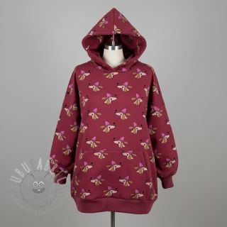 Dresówka Dogs and hearts red