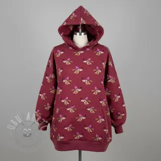 Dresówka Dogs and hearts red