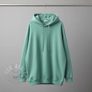 Dresówka drapana JOGGING dark mint