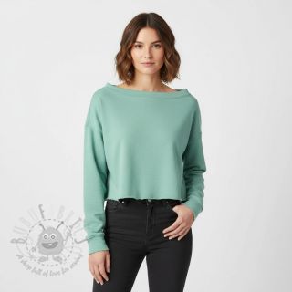 Dresówka drapana JOGGING dark mint