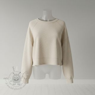 Dresówka drapana JOGGING beige melange