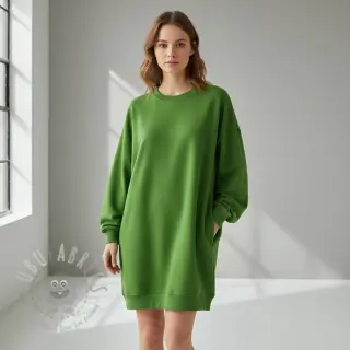 Dresówka drapana JOGGING green