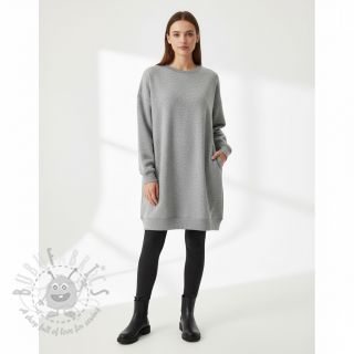 Dresówka drapana JOGGING light grey melange