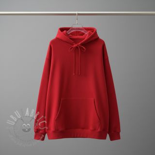 Dresówka drapana JOGGING red