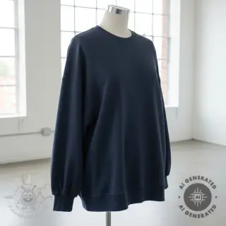 Dresówka drapana JOGGING navy