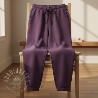 Dresówka drapana JOGGING dark purple