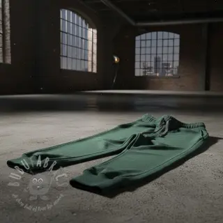 Dresówka drapana JOGGING dark green melange