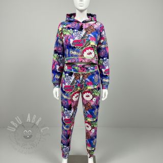 Dresówka Manga cobalt digital print