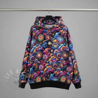 Dresówka Fire works design E digital print