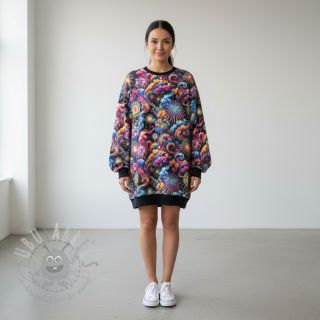 Dresówka Fire works design E digital print