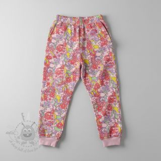 Dresówka Abstract flowers pink digital print