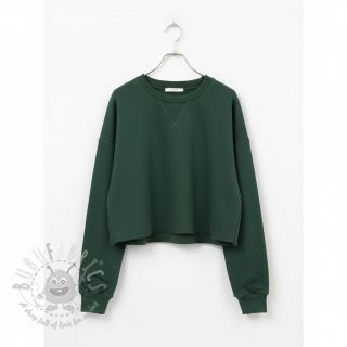 Dresówka drapana JOGGING dark green