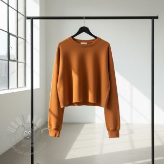 Dresówka drapana JOGGING rust