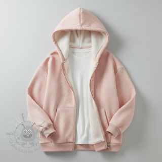 Dresówka drapana JOGGING rose melange