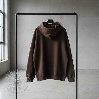 Dresówka drapana JOGGING dark brown