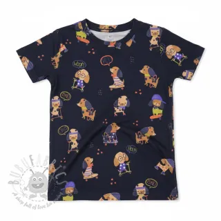 Jersey Dogs navy digital print