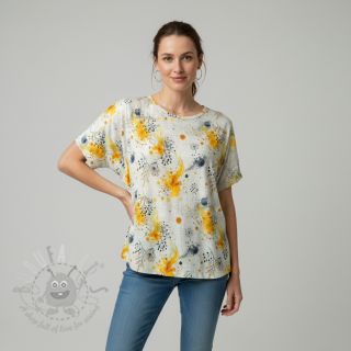 Jersey WISKOZA Soothing Fields yellow digital print