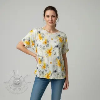 Jersey WISKOZA Soothing Fields yellow digital print