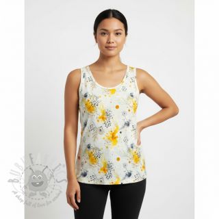 Jersey WISKOZA Soothing Fields yellow digital print