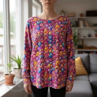 Jersey Funny faces design B digital print