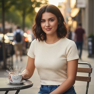 Jersey bawełniano-lniana WAFFLE SIMPLY NATURAL