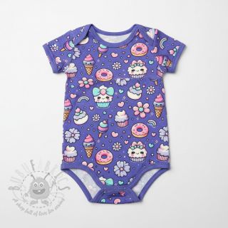 Jersey Sweet food lavender digital print