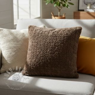 Sztuczne futro Curly mocha