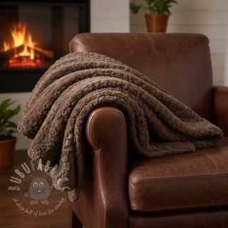 Sztuczne futro Curly mocha