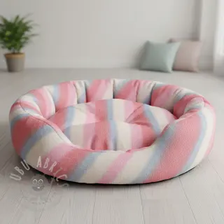 Sztuczne futro Rainbow diagonal stripe