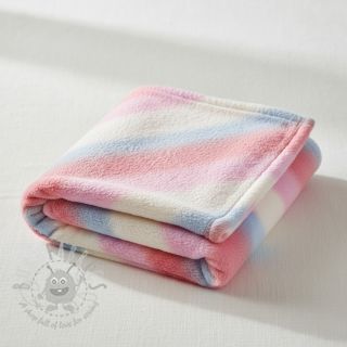 Sztuczne futro Rainbow diagonal stripe