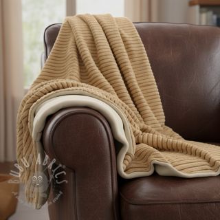 Sztuczne futro Shadow stripes bronze