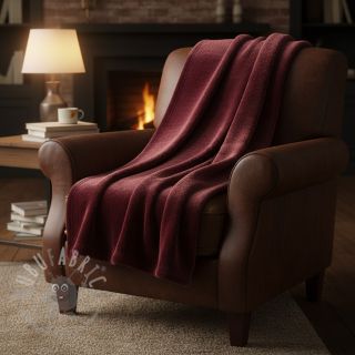 Sztuczne futro SMOOTH bordeaux