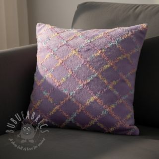 Sztuczne futro z tiulem MULTI lilac