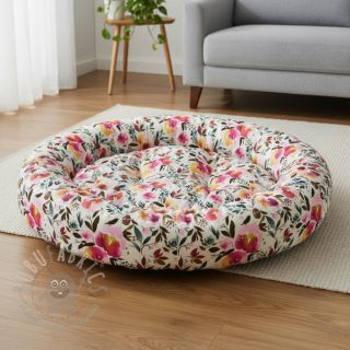 Sztuczne futro Flower multicolour