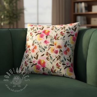 Sztuczne futro Flower multicolour