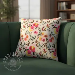 Sztuczne futro Flower multicolour