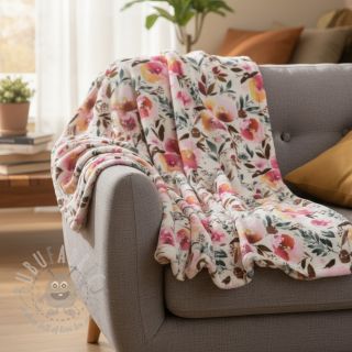 Sztuczne futro Flower multicolour