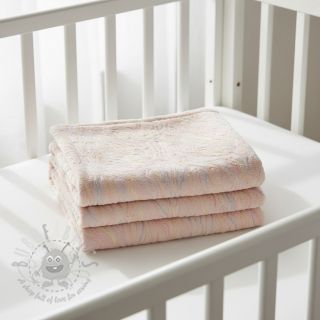 Sztuczne futro z tiulem powder