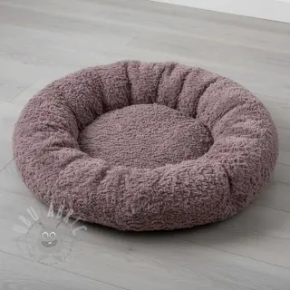 Sztuczne futro Curly mauve