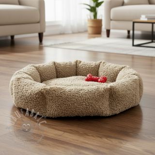 Sztuczne futro Curly beige