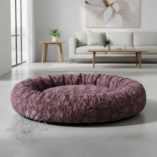 Sztuczne futro aubergine