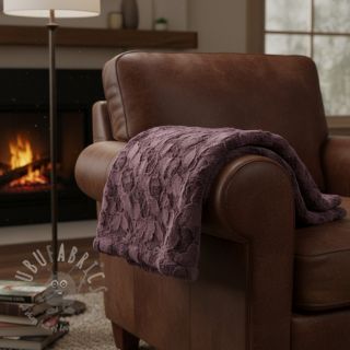 Sztuczne futro aubergine