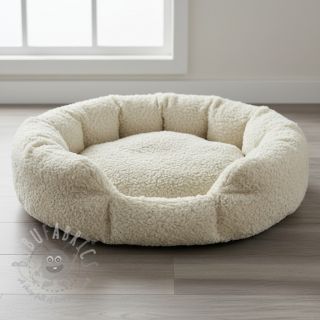 Sztuczne futro Curly ecru