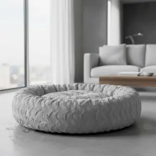 Sztuczne futro light grey