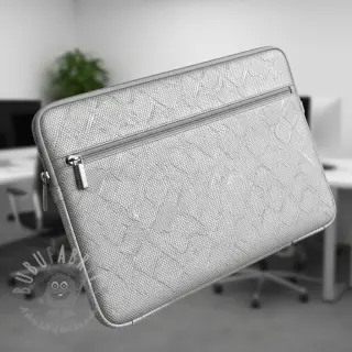 Skóra sztuczna SNAKE blanc argent