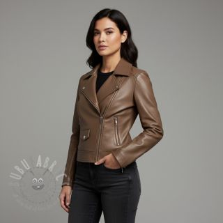 Sztuczna skóra odzieżowa taupe